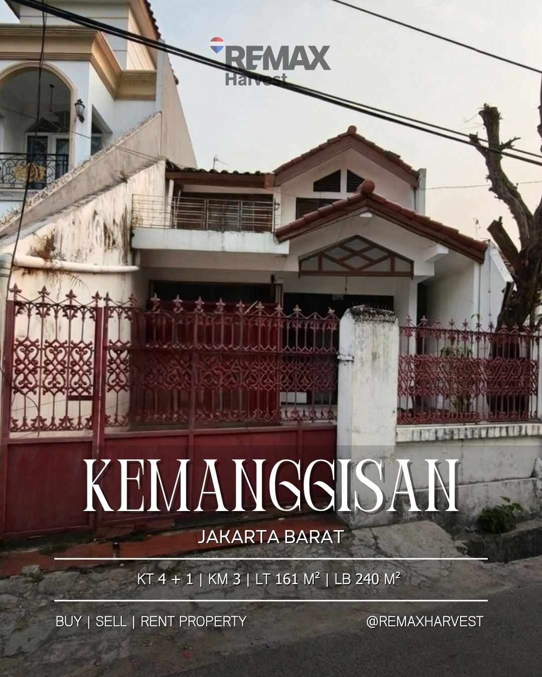 Rumah Tinggal 2 Lantai Kemanggisan